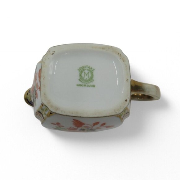 NORITAKE Creamer Ceramic With FLORAL and Gold Accents Japan Vintage - Picture 10 of 10